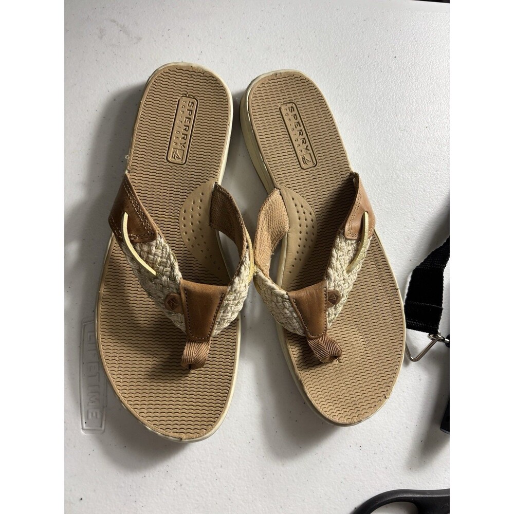 Sperry Women's Parrotfish Sandals 8 M Sahara/Gold